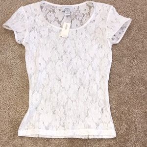 New Sheer Lace Top